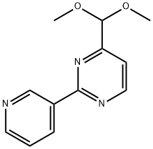 4-(DIMETHOXYMETHYL)-2-(3-PYRIDINYL)PYRIMIDINE Struktur