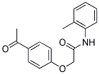 2-(4-ACETYL-PHENOXY)-N-O-TOLYL-ACETAMIDE Struktur