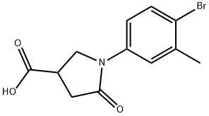 1-(4-BROMO-3-METHYLPHENYL)-5-OXOPYRROLIDINE-3-CARBOXYLIC ACID Struktur