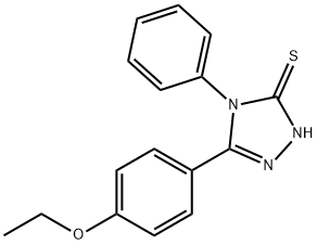 5-(4-ETHOXYPHENYL)-4-PHENYL-4H-1,2,4-TRIAZOLE-3-THIOL Struktur