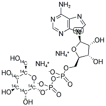 ADENOSINE 5'-DIPHOSPHOGLUCOSE, DIAMMONIUM SALT, [GLUCOSE-14C(U)]- Struktur