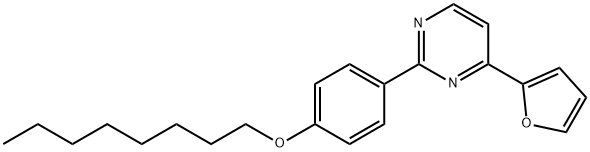 4-(2-FURYL)-2-[4-(OCTYLOXY)PHENYL]PYRIMIDINE Struktur