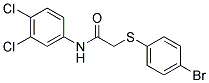 2-[(4-BROMOPHENYL)SULFANYL]-N-(3,4-DICHLOROPHENYL)ACETAMIDE Struktur