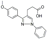 3-(3-(4-METHOXYPHENYL)-1-PHENYL-1H-PYRAZOL-4-YL)PROPANOIC ACID Struktur