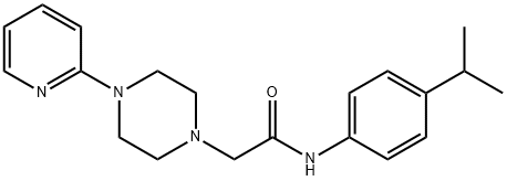 N-(4-(ISOPROPYL)PHENYL)-2-(4-(2-PYRIDYL)PIPERAZINYL)ETHANAMIDE Struktur