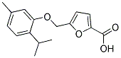 5-(2-ISOPROPYL-5-METHYL-PHENOXYMETHYL)-FURAN-2-CARBOXYLIC ACID Struktur