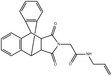 N-ALLYL-2-[16,18-DIOXO-17-AZAPENTACYCLO[6.6.5.0(2,7).0(9,14).0(15,19)]NONADECA-2(7),3,5,9(14),10,12-HEXAEN-17-YL]ACETAMIDE Struktur