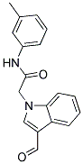 2-(3-FORMYL-INDOL-1-YL)-N-M-TOLYL-ACETAMIDE Struktur