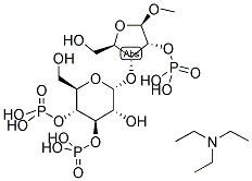 METHYL 3-O-(ALPHA-D-GLUCOPYRANOSYL)-BETA-D-RIBOFURANOSIDE 2,3',4'-TRISPHOSPHATE, 4TEA Struktur