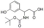 3-TERT-BUTOXYCARBONYLAMINO-3-(3-HYDROXY-PHENYL)-PROPIONIC ACID Struktur