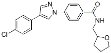 4-[4-(4-CHLOROPHENYL)-1H-PYRAZOL-1-YL]-N-TETRAHYDROFURFURYLBENZAMIDE Struktur