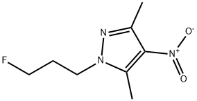 1-(3-FLUOROPROPYL)-3,5-DIMETHYL-4-NITRO-1H-PYRAZOLE Struktur