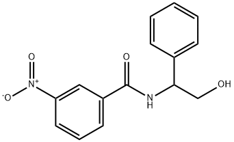 N-(2-HYDROXY-1-PHENYLETHYL)-3-NITROBENZENECARBOXAMIDE Struktur