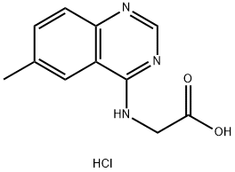 (6-METHYL-QUINAZOLIN-4-YLAMINO)-ACETIC ACIDHYDROCHLORIDE Struktur