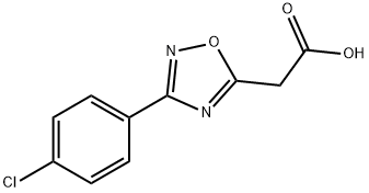 2-[3-(4-CHLOROPHENYL)-1,2,4-OXADIAZOL-5-YL]ACETIC ACID Struktur