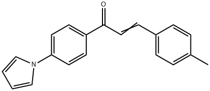 (E)-3-(4-METHYLPHENYL)-1-[4-(1H-PYRROL-1-YL)PHENYL]-2-PROPEN-1-ONE Struktur