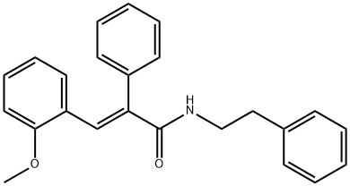 (E)-3-(2-METHOXYPHENYL)-N-PHENETHYL-2-PHENYL-2-PROPENAMIDE Struktur