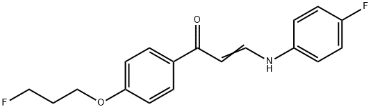 (E)-3-(4-FLUOROANILINO)-1-[4-(3-FLUOROPROPOXY)PHENYL]-2-PROPEN-1-ONE Struktur