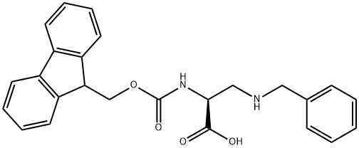 FMOC-BETA-N-BENZYLAMINO-L-ALA Struktur