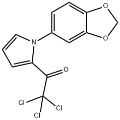 1-[1-(1,3-BENZODIOXOL-5-YL)-1H-PYRROL-2-YL]-2,2,2-TRICHLORO-1-ETHANONE Struktur