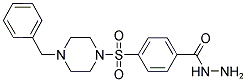 4-[(4-BENZYLPIPERAZIN-1-YL)SULFONYL]BENZOHYDRAZIDE Struktur