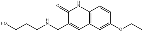 6-ETHOXY-3-[(3-HYDROXY-PROPYLAMINO)-METHYL]-1H-QUINOLIN-2-ONE Struktur