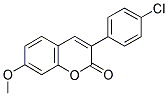 3(4'-CHLOROPHENYL)-7-METHOXYCOUMARIN Struktur