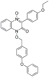 2-(4-ETHOXYPHENYL)-3-OXO-4-(4-PHENOXYBENZYLOXY)-3,4-DIHYDROQUINOXALINE 1-OXIDE Struktur