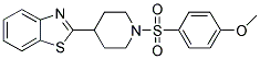 2-(1-[(4-METHOXYPHENYL)SULFONYL]-4-PIPERIDINYL)-1,3-BENZOTHIAZOLE Struktur