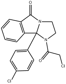 1-(2-CHLOROACETYL)-9B-(4-CHLOROPHENYL)-1,2,3,9B-TETRAHYDRO-5H-IMIDAZO[2,1-A]ISOINDOL-5-ONE Struktur