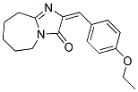 2-(4-ETHOXY-BENZYLIDENE)-2,5,6,7,8,9-HEXAHYDRO-IMIDAZO[1,2-A]AZEPIN-3-ONE Struktur