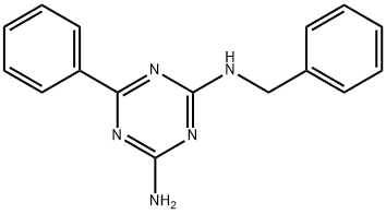 4-AMINO-2-BENZYLAMINO-6-PHENYL-1,3,5-TRIAZINE Struktur