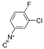 3-CHLORO-4-FLUOROPHENYLISOCYANIDE Struktur