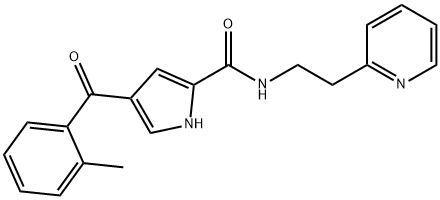 4-(2-METHYLBENZOYL)-N-[2-(2-PYRIDINYL)ETHYL]-1H-PYRROLE-2-CARBOXAMIDE Struktur