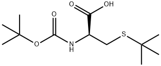 BOC-S-T-BUTYL-D-CYSTEINE Struktur