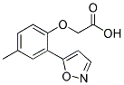 2-(2-(ISOXAZOL-5-YL)-4-METHYLPHENOXY)ACETIC ACID Struktur