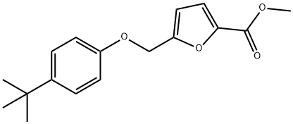 5-(4-TERT-BUTYL-PHENOXYMETHYL)-FURAN-2-CARBOXYLIC ACID METHYL ESTER Struktur