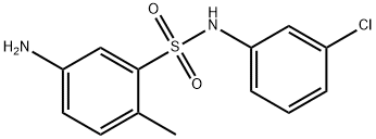 5-AMINO-N-(3-CHLORO-PHENYL)-2-METHYL-BENZENESULFONAMIDE Struktur