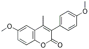 6-METHOXY-3(4'-METHOXYPHENYL)-4-METHYLCOUMARIN Struktur