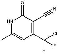 4-[CHLORO(DIFLUORO)METHYL]-2-HYDROXY-6-METHYLNICOTINONITRILE Struktur
