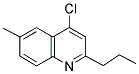 4-CHLORO-6-METHYL-2-PROPYLQUINOLINE Struktur