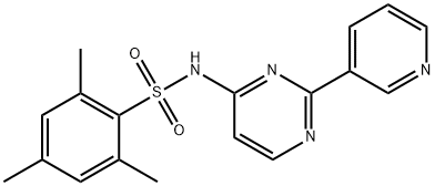 2,4,6-TRIMETHYL-N-[2-(3-PYRIDINYL)-4-PYRIMIDINYL]BENZENESULFONAMIDE Struktur