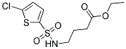 ETHYL 4-[[(5-CHLOROTHIEN-2-YL)SULFONYL]AMINO]BUTANOATE Struktur