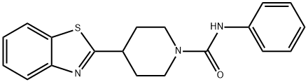 4-(1,3-BENZOTHIAZOL-2-YL)-N-PHENYLTETRAHYDRO-1(2H)-PYRIDINECARBOXAMIDE Struktur