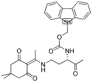 FMOC-DAB(DDE)-OH Struktur
