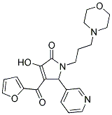 4-(FURAN-2-CARBONYL)-3-HYDROXY-1-(3-MORPHOLINOPROPYL)-5-(PYRIDIN-3-YL)-1H-PYRROL-2(5H)-ONE Struktur