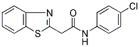 2-BENZOTHIAZOL-2-YL-N-(4-CHLORO-PHENYL)-ACETAMIDE Struktur