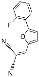 ([5-(2-FLUOROPHENYL)-2-FURYL]METHYLENE)MALONONITRILE Struktur