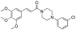 1-[4-(3-CHLOROPHENYL)PIPERAZINO]-3-(3,4,5-TRIMETHOXYPHENYL)-2-PROPEN-1-ONE Struktur