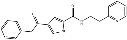 4-(2-PHENYLACETYL)-N-[2-(2-PYRIDINYL)ETHYL]-1H-PYRROLE-2-CARBOXAMIDE Struktur